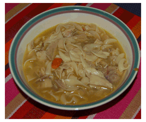 Old bay Chicken Soup Serving