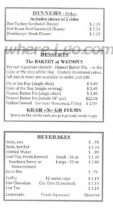 Watsons Carry Out Menu, Jefferson, Md -  Page 4