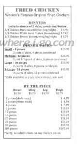 Watsons Carry Out Menu, Jefferson, Md -  Page 5